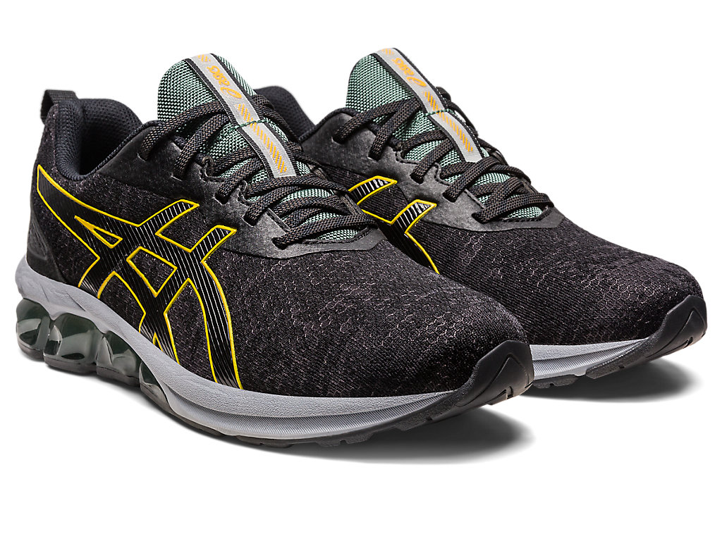 Men's Asics Gel-Quantum 180 Vii Sneakers Black / Dark Green | 6801-ZFKIT