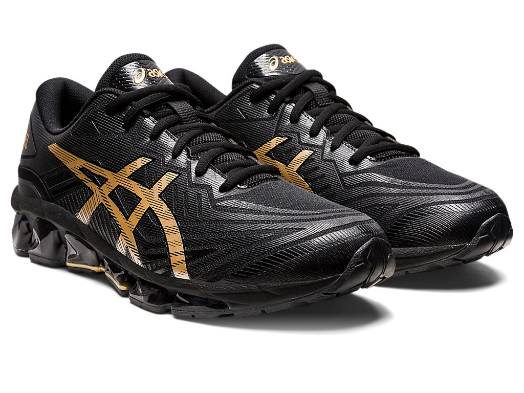 Men's Asics Gel-Quantum 360 Vii Sneakers Black / Gold | 0436-RXQCW