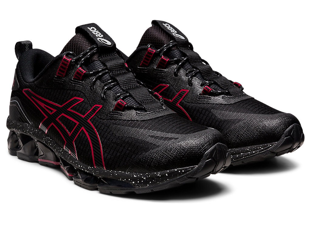 Men's Asics Gel-Quantum 360 Vii Sneakers Black / Burgundy | 5342-FLHVT