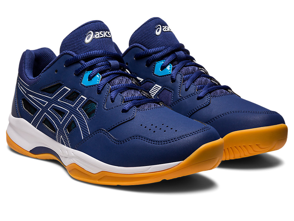 Men's Asics Gel-Renma Tennis Shoes Indigo Blue / White | 2861-VPUJO