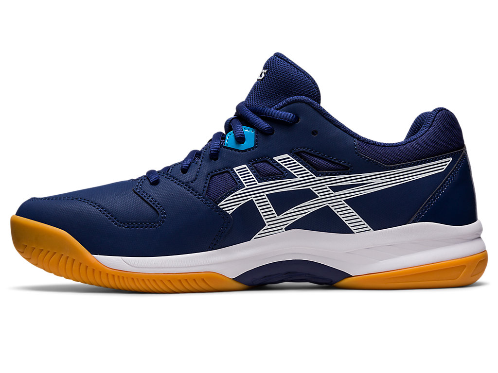 Men's Asics Gel-Renma Tennis Shoes Indigo Blue / White | 2861-VPUJO