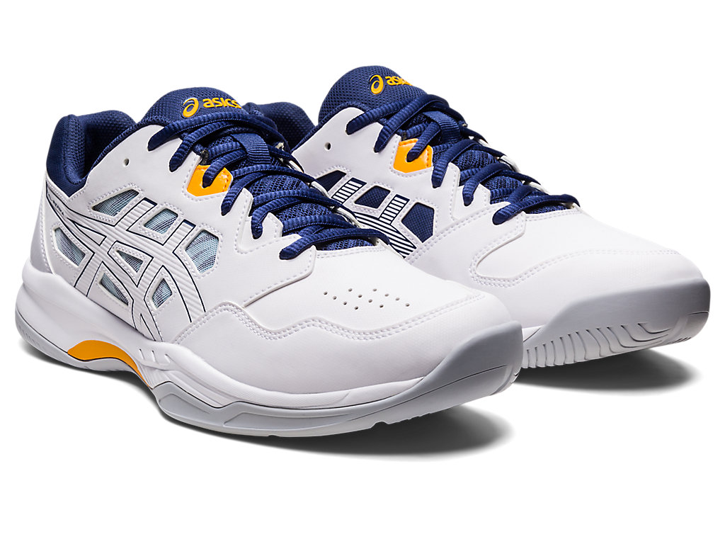 Men's Asics Gel-Renma Tennis Shoes White / Deep | 4076-PVSXT