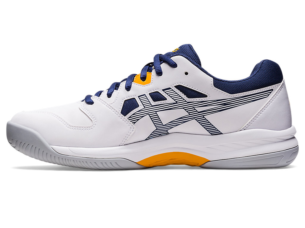 Men's Asics Gel-Renma Tennis Shoes White / Deep | 4076-PVSXT