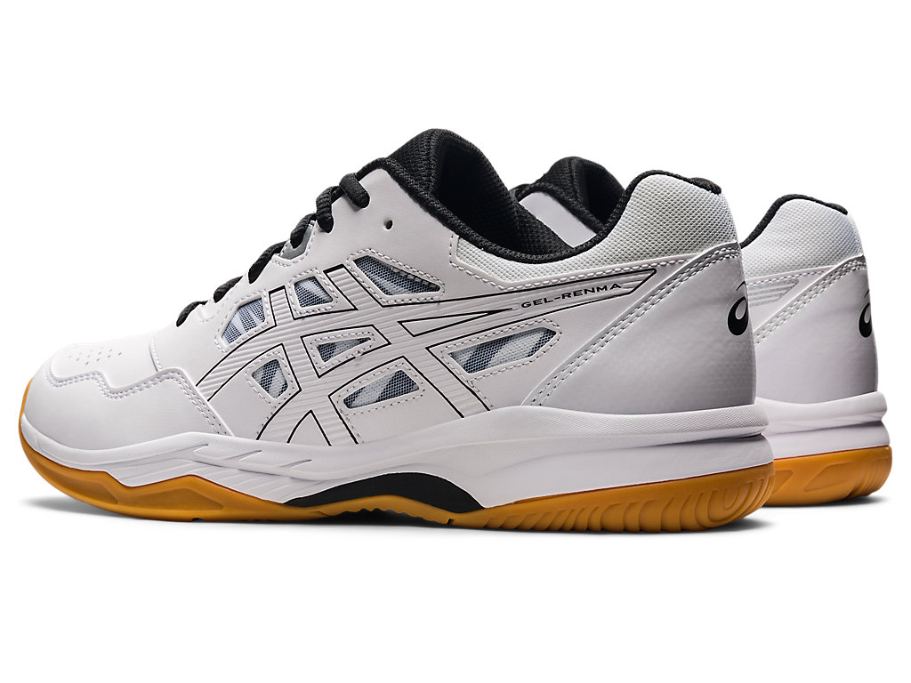 Men's Asics Gel-Renma Tennis Shoes White / Black | 7914-LHSFU