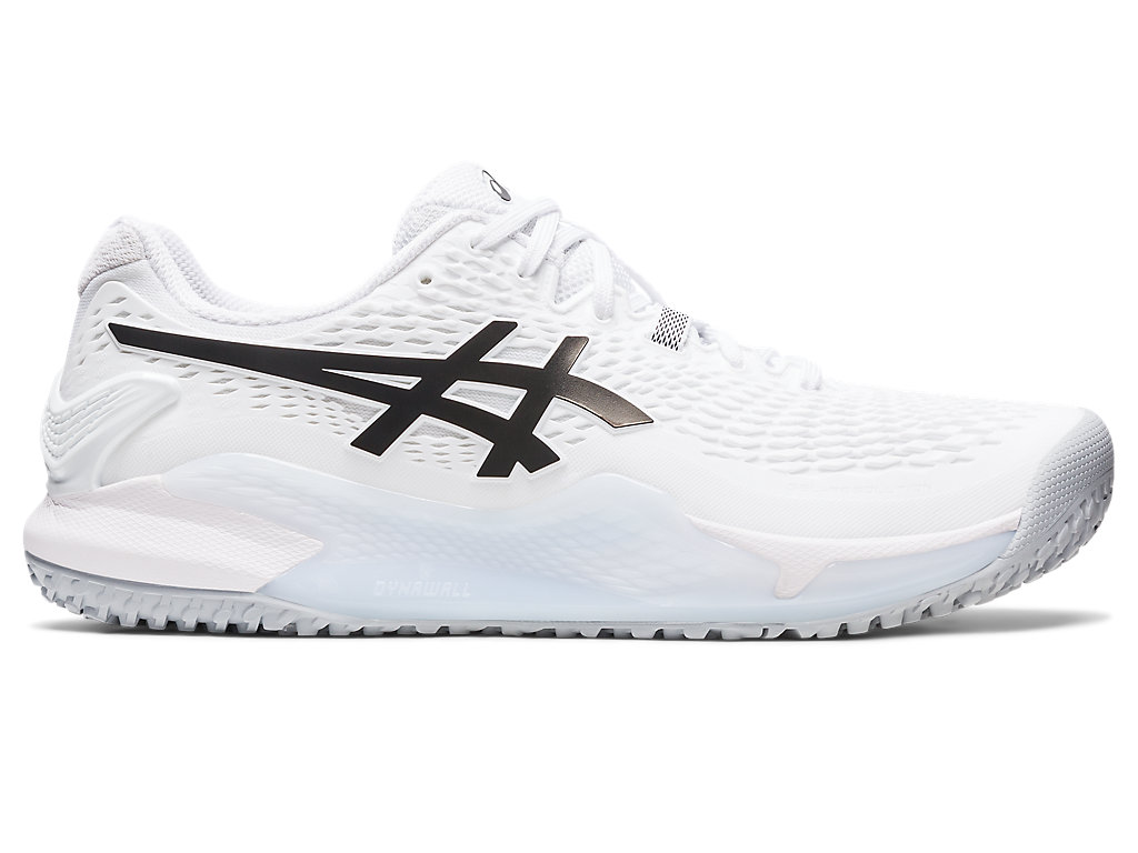 Men\'s Asics Gel-Resolution 9 Oc Tennis Shoes White / Black | 4137-HLFDX