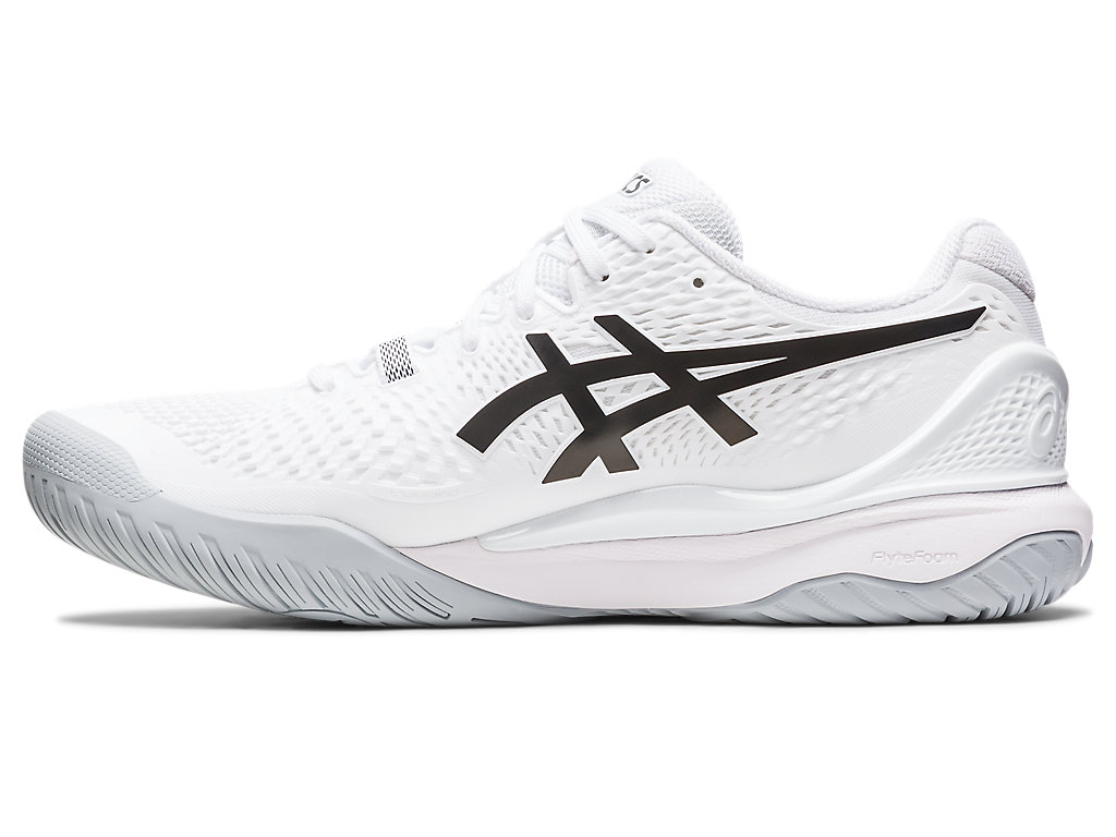 Men's Asics Gel-Resolution 9 Tennis Shoes White / Black | 6507-DPCLF