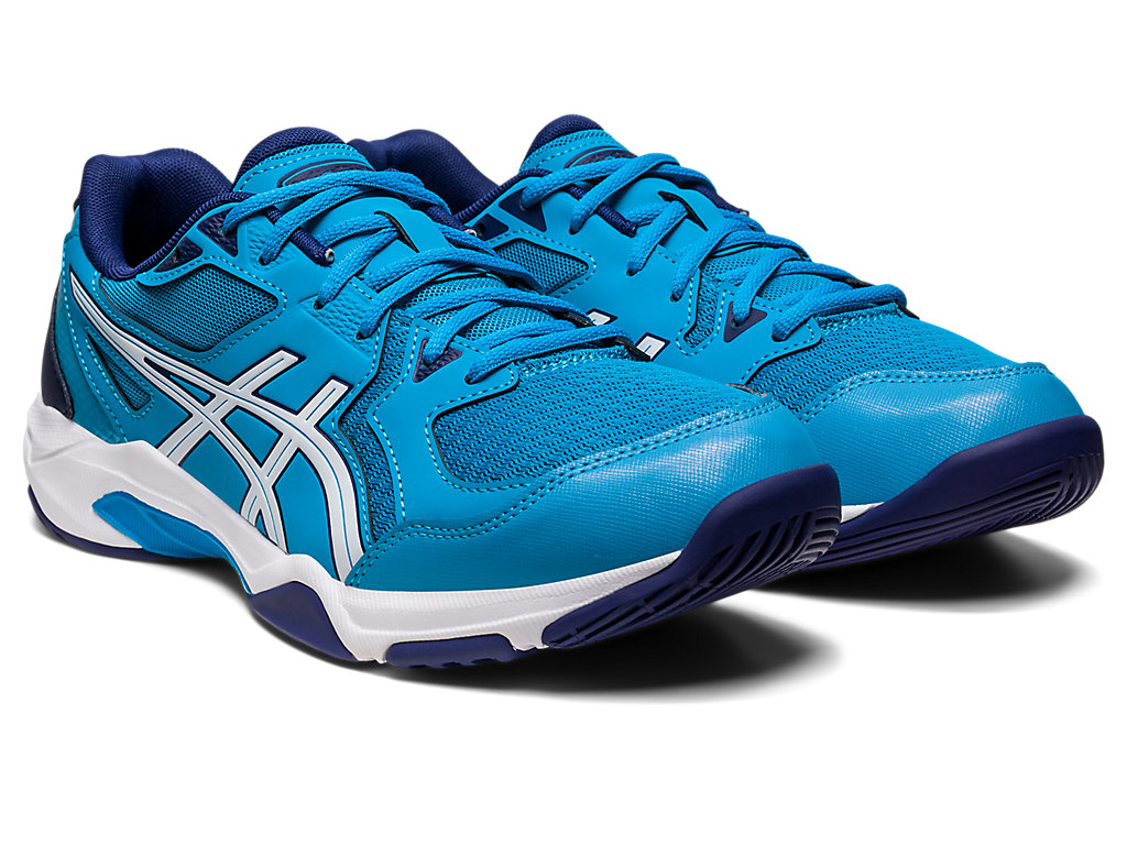 Men's Asics Gel-Rocket 10 (2E) Volleyball Shoes Blue / White | 3504-CTRNQ