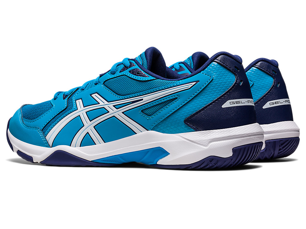 Men's Asics Gel-Rocket 10 (2E) Volleyball Shoes Blue / White | 3504-CTRNQ