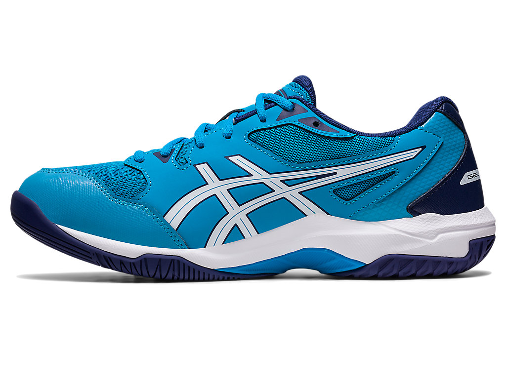 Men's Asics Gel-Rocket 10 (2E) Volleyball Shoes Blue / White | 3504-CTRNQ