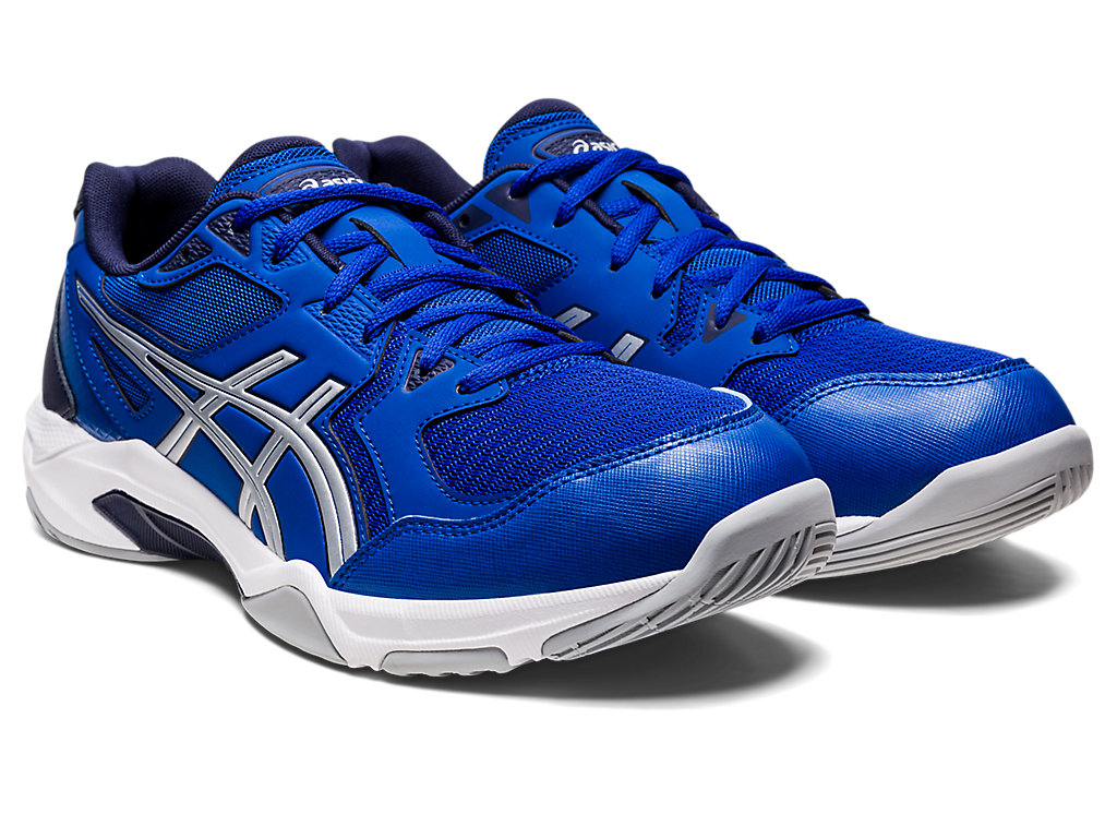 Men's Asics Gel-Rocket 10 (2E) Volleyball Shoes Blue / Silver | 9345-WLNDZ