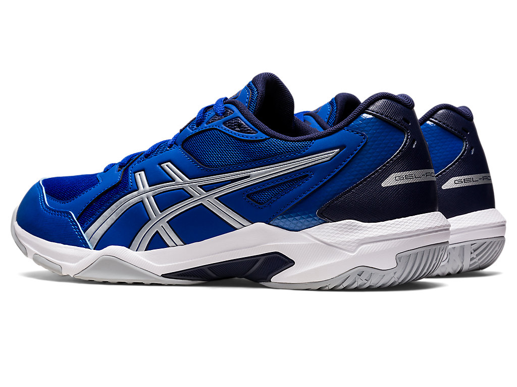 Men's Asics Gel-Rocket 10 (2E) Volleyball Shoes Blue / Silver | 9345-WLNDZ