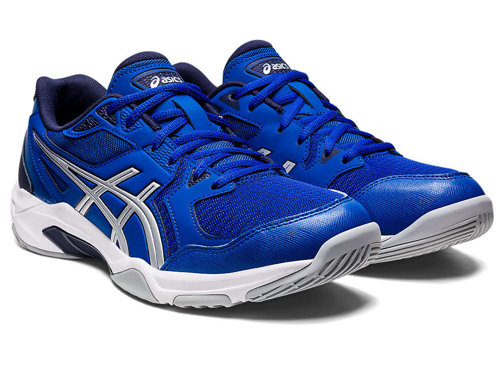 Men's Asics Gel-Rocket 10 Volleyball Shoes Blue / Silver | 9873-HCDAB