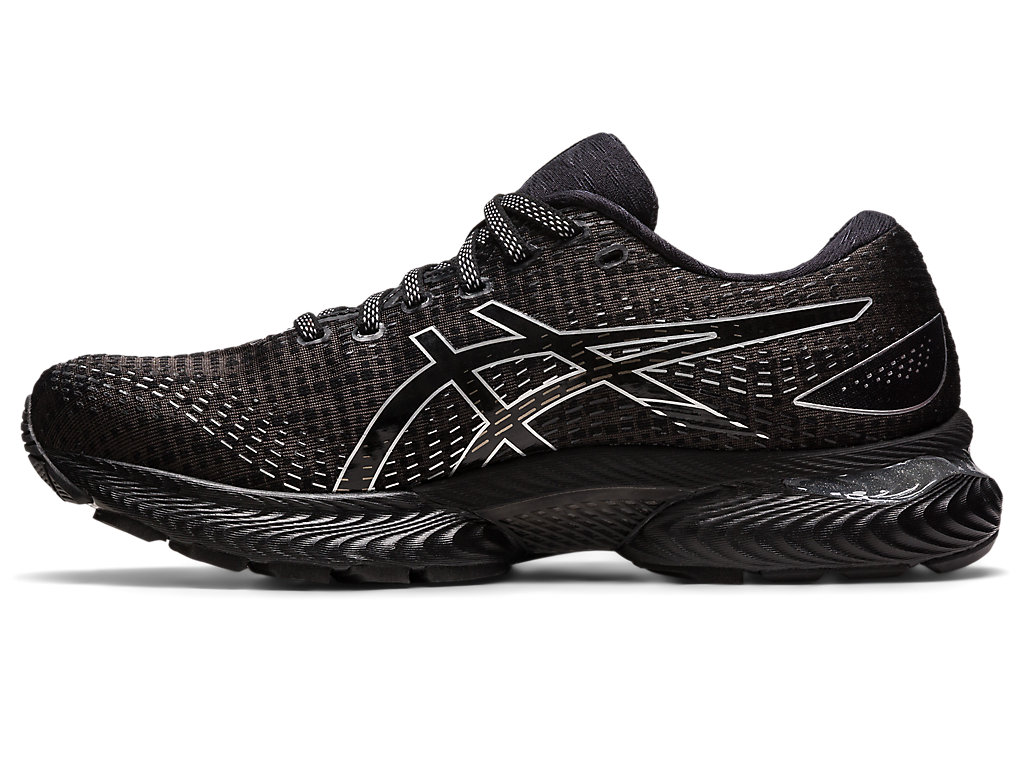 Men's Asics Gel-Saiun Running Shoes Black / Silver | 9182-FMTHL