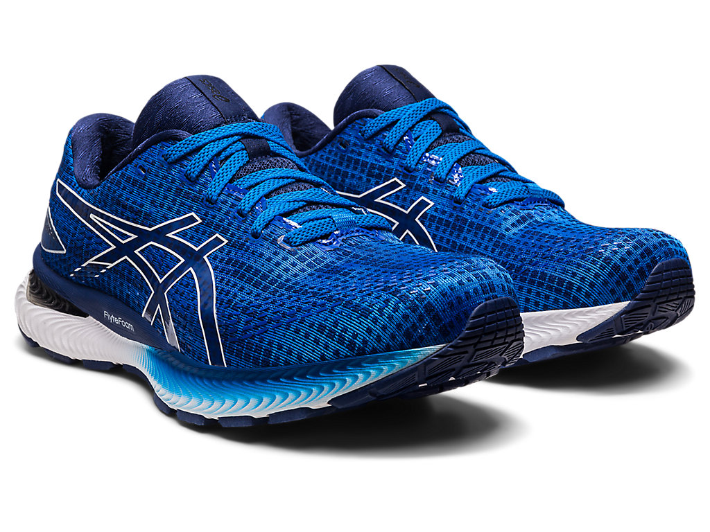 Men's Asics Gel-Saiun Running Shoes Blue / White | 9168-LCDRI