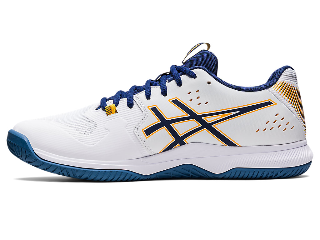 Men's Asics Gel-Tactic Volleyball Shoes White / Deep | 6723-MNOQW