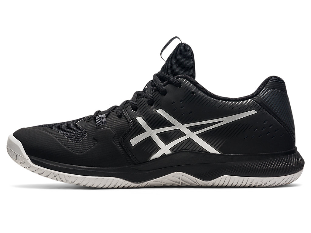 Men's Asics Gel-Tactic Volleyball Shoes Black / Silver | 9052-BKHWS