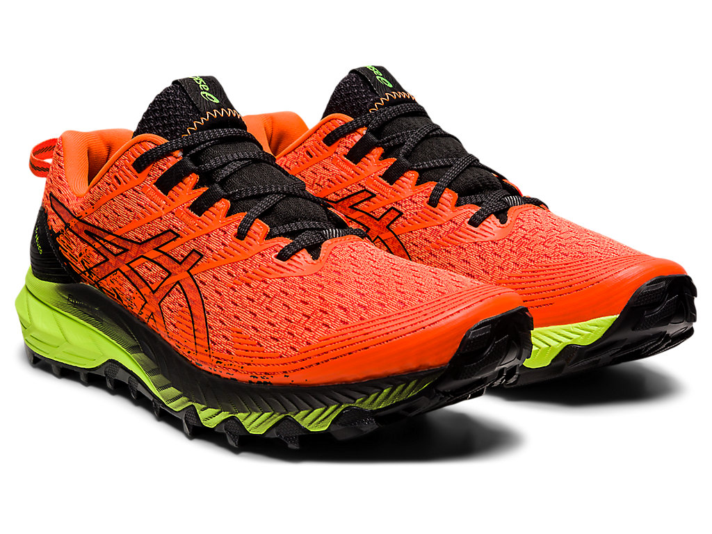 Men's Asics Gel-Trabuco 10 Trail Running Shoes Orange / Black | 0658-CRPKW