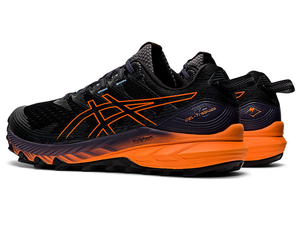 Men's Asics Gel-Trabuco 10 Trail Running Shoes Black / Orange | 9406-GWMOU