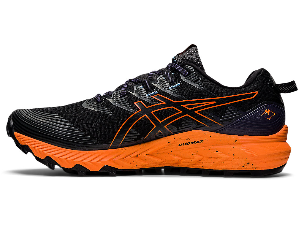 Men's Asics Gel-Trabuco 10 Trail Running Shoes Black / Orange | 9406-GWMOU