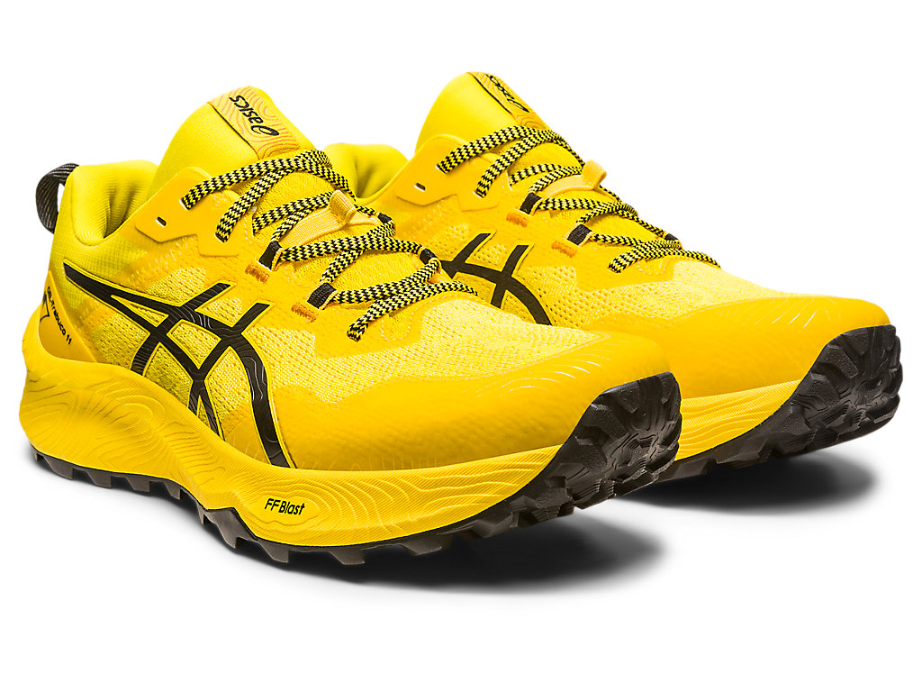 Men's Asics Gel-Trabuco 11 Trail Running Shoes Yellow / Black | 0489-ZSLOA