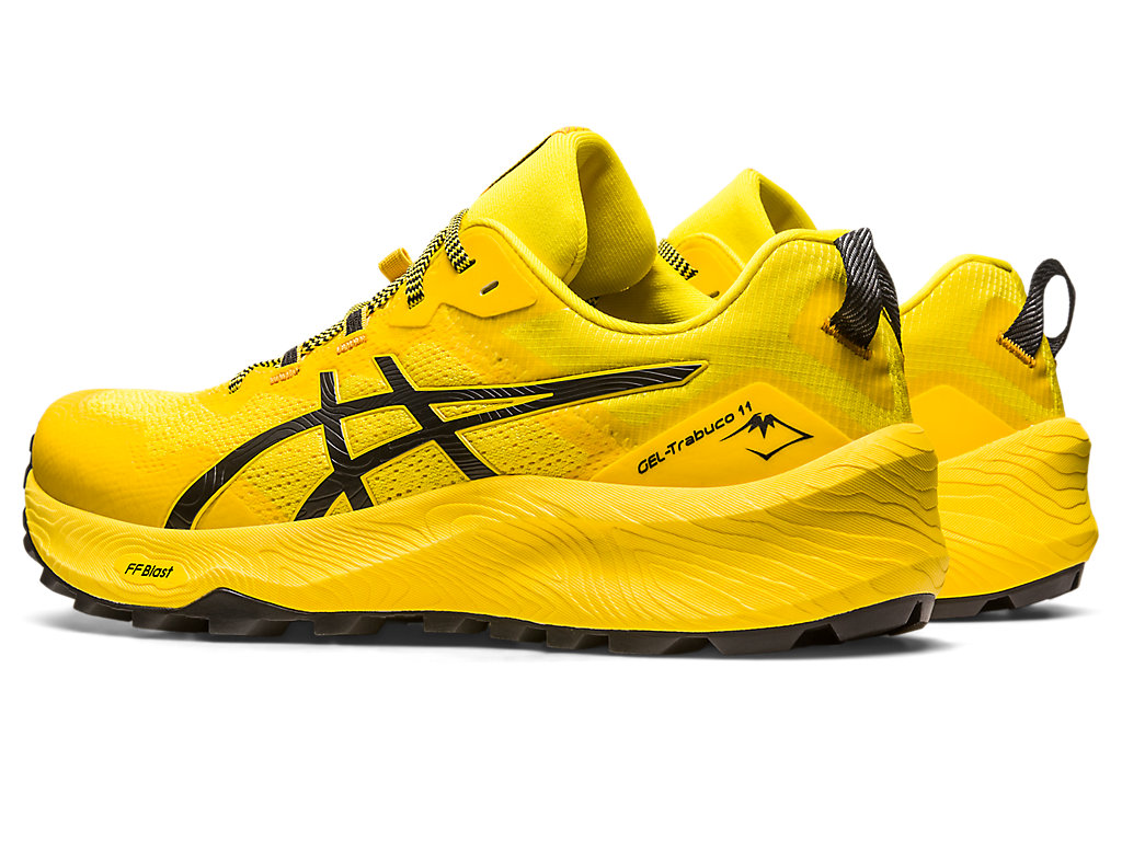 Men's Asics Gel-Trabuco 11 Trail Running Shoes Yellow / Black | 0489-ZSLOA