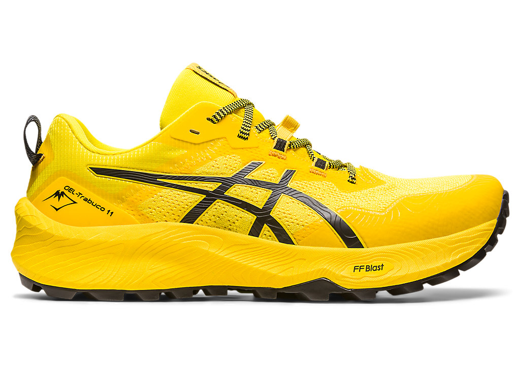 Men\'s Asics Gel-Trabuco 11 Trail Running Shoes Yellow / Black | 0489-ZSLOA