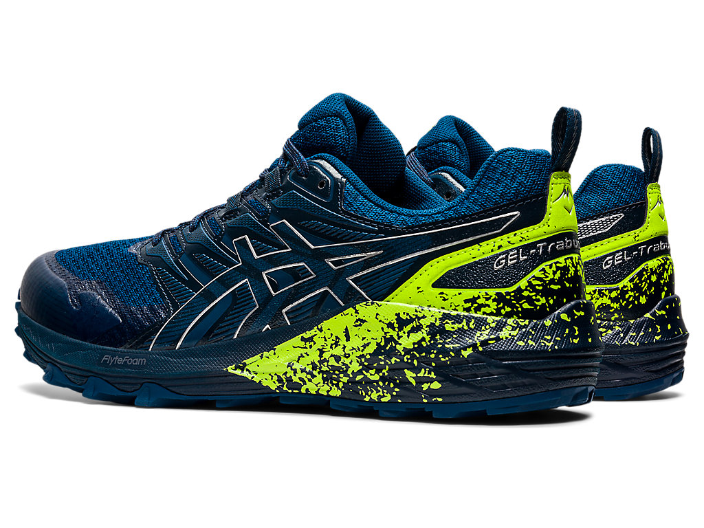 Men's Asics Gel-Trabuco Terra Trail Running Shoes Blue / Silver | 0416-INABC