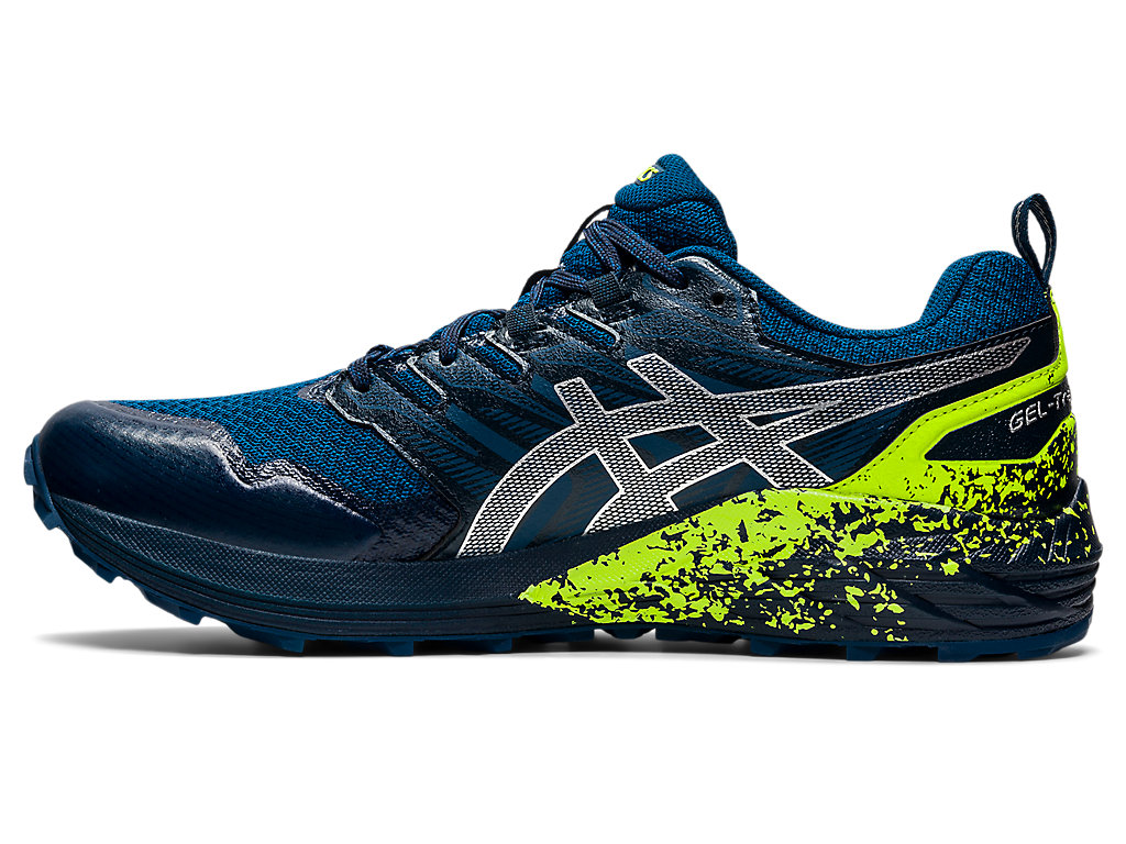 Men's Asics Gel-Trabuco Terra Trail Running Shoes Blue / Silver | 0416-INABC