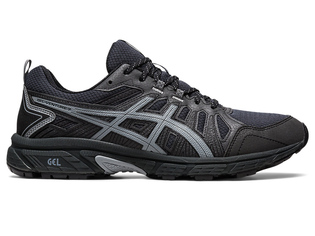 Men\'s Asics Gel-Venture 7 Trail Running Shoes Deep Grey | 1387-PFBKI