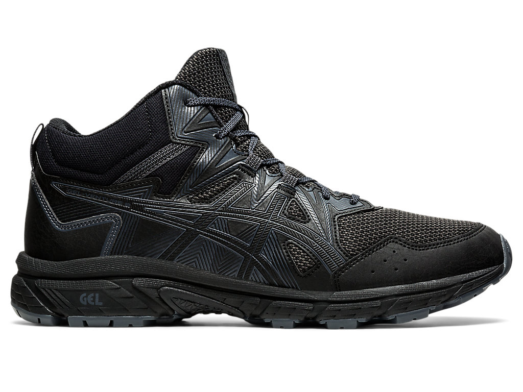 Men\'s Asics Gel-Venture 8 Mt Trail Running Shoes Black / Black | 7865-XDSRH