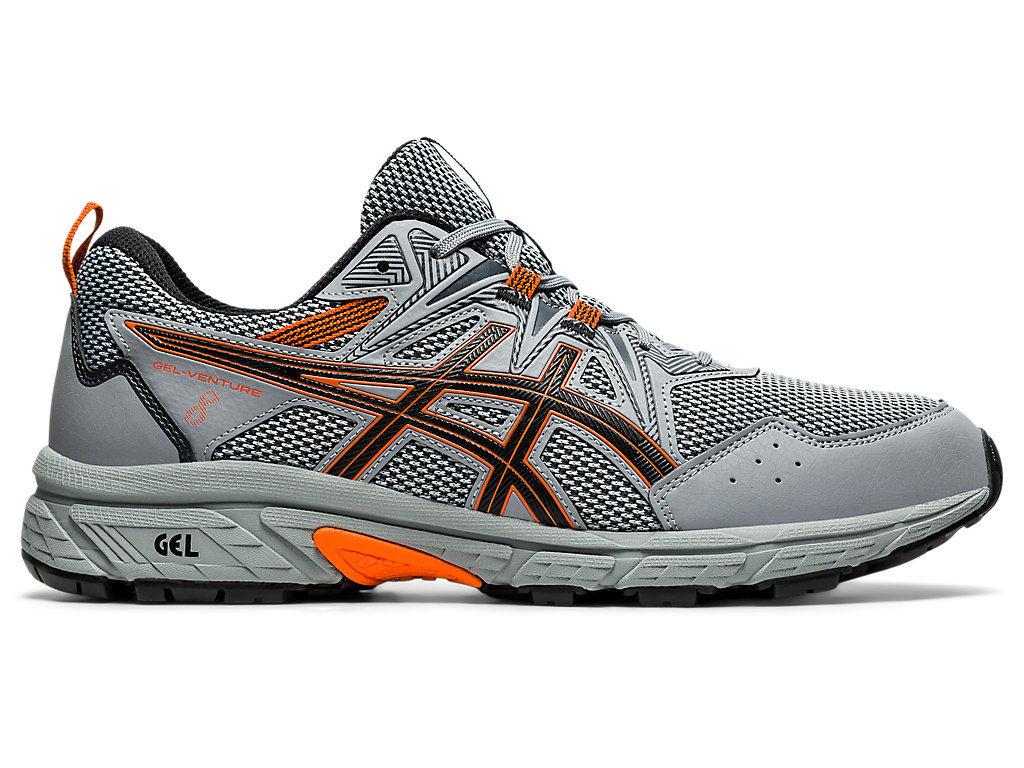 Men\'s Asics Gel-Venture 8 Trail Running Shoes Dark Grey | 3579-XDMKQ