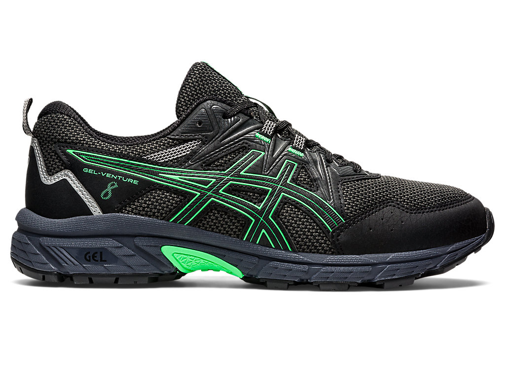 Men\'s Asics Gel-Venture 8 Trail Running Shoes Black | 8542-FIEXY