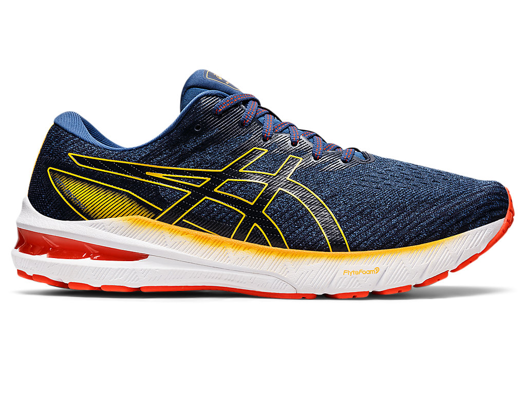 Men\'s Asics Gt-2000 10 Running Shoes Blue / Orange | 5784-HRDVS