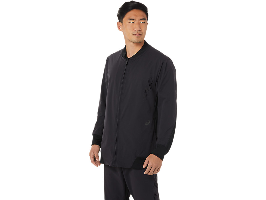 Men's Asics Hybrid Jackets Black | 0534-ZBTEX