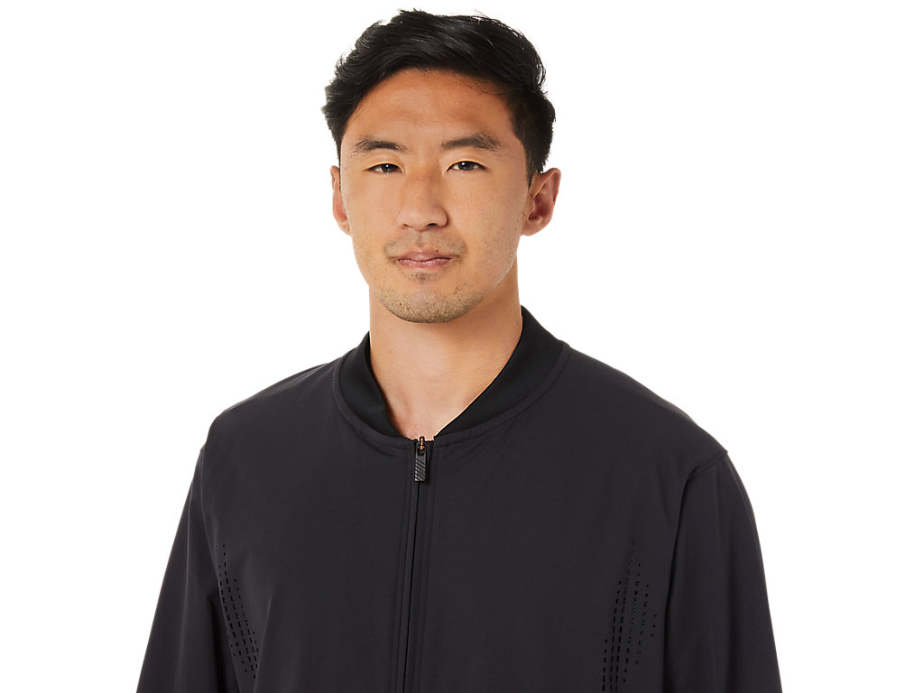 Men's Asics Hybrid Jackets Black | 0534-ZBTEX