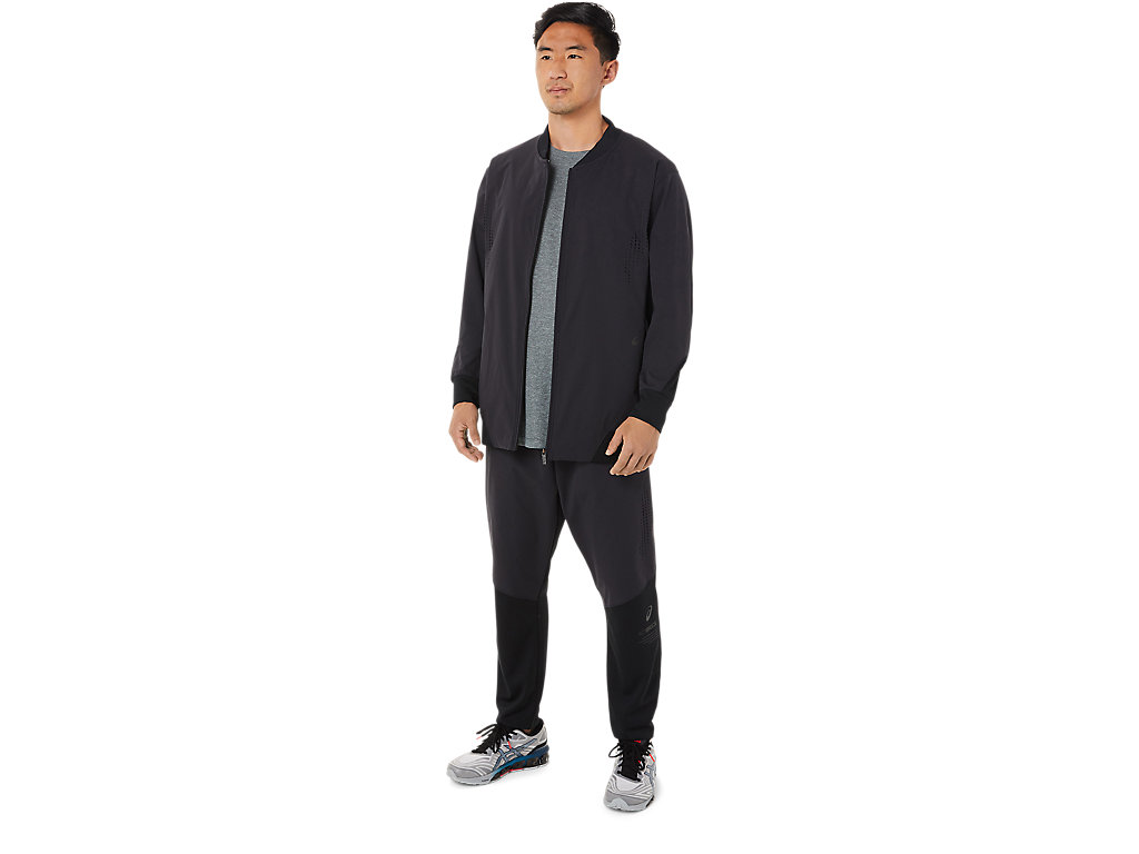 Men's Asics Hybrid Jackets Black | 0534-ZBTEX