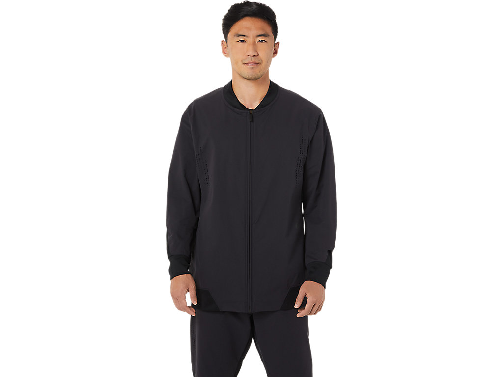 Men\'s Asics Hybrid Jackets Black | 0534-ZBTEX