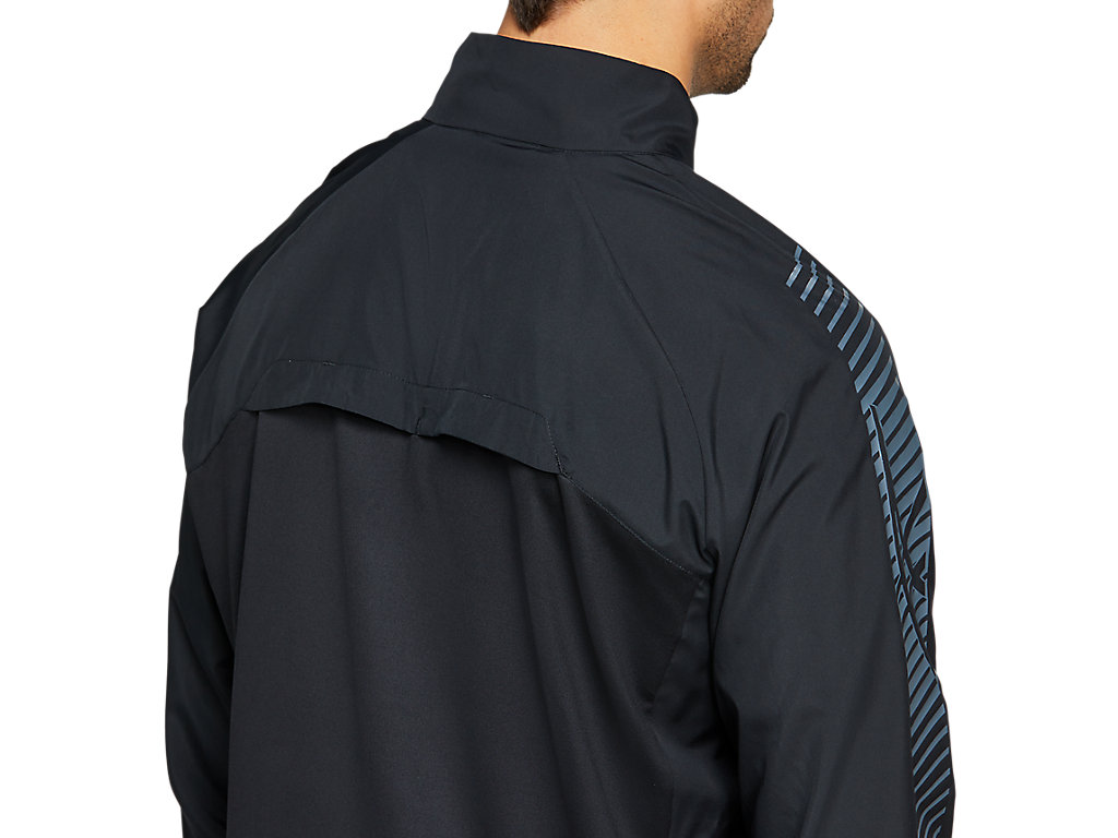 Men's Asics Icon Jackets Black / Grey | 7481-JKOQF