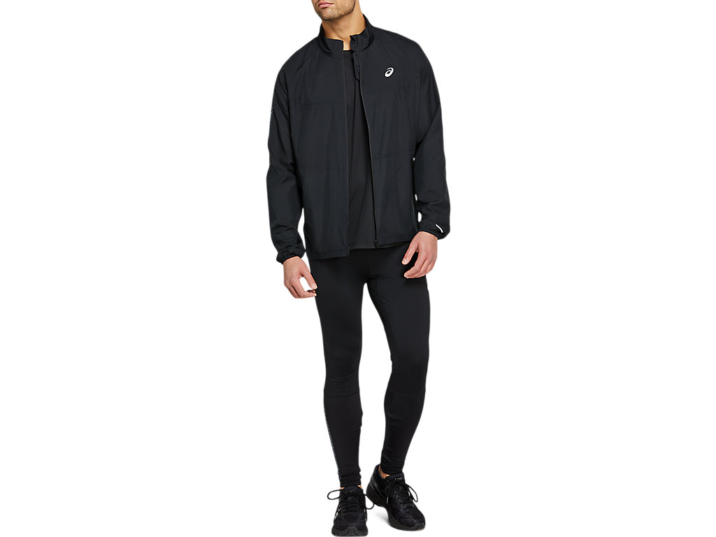 Men's Asics Icon Jackets Black / Grey | 7481-JKOQF