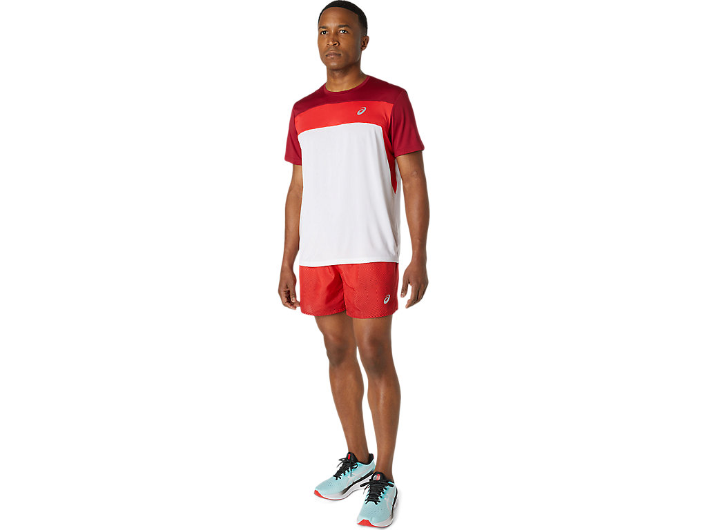 Men's Asics Kasane Shorts Red / Burgundy | 9071-RSQIY