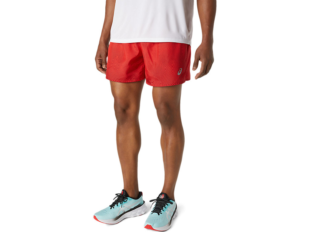 Men\'s Asics Kasane Shorts Red / Burgundy | 9071-RSQIY