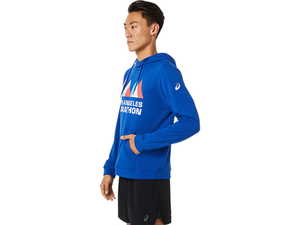 Men's Asics La Hoodie Royal | 8305-ASTVM