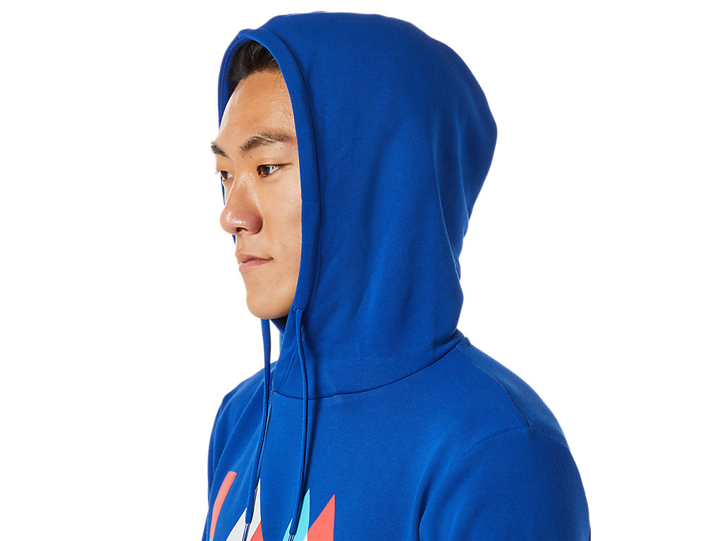 Men's Asics La Hoodie Royal | 8305-ASTVM