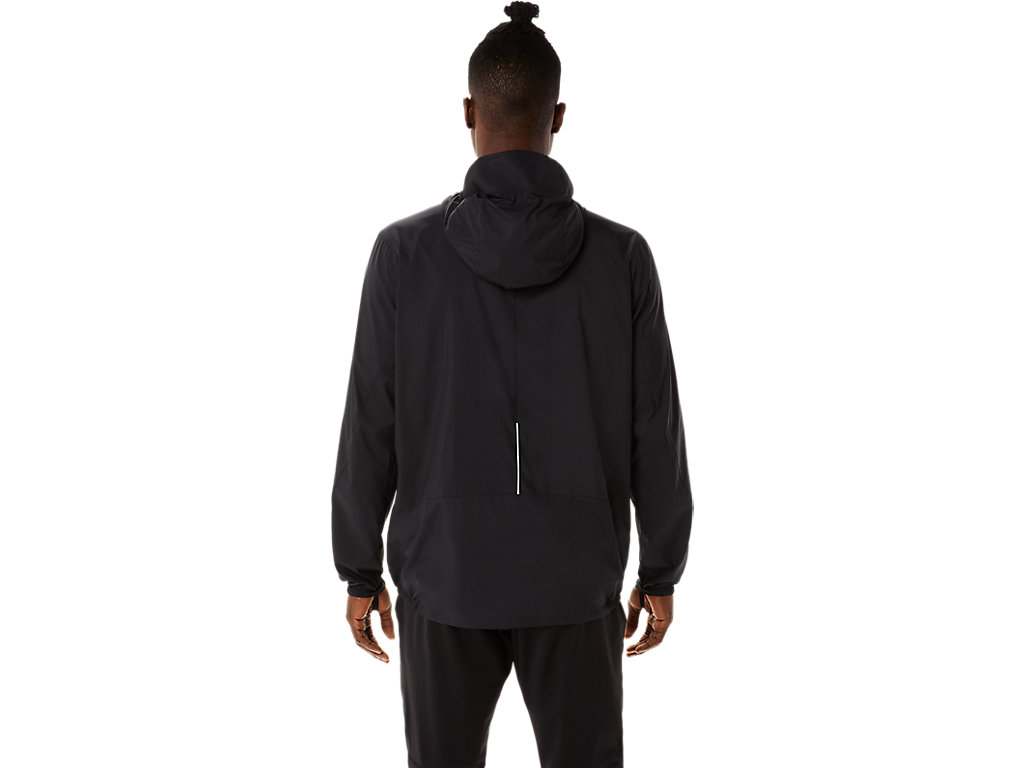 Men's Asics Lite-Show Jackets Black / Deep Green | 7813-SDFIU