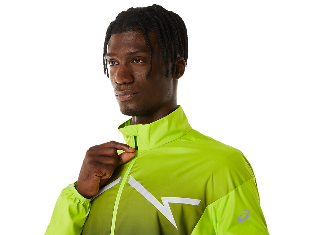 Men's Asics Lite-Show Jackets Light Green / Black | 8609-TIZAF