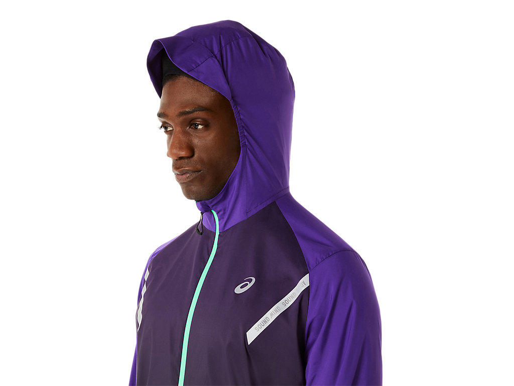 Men's Asics Lite-Show Jackets Purple / Black | 7065-GKZLH