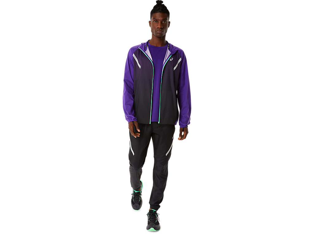 Men's Asics Lite-Show Jackets Purple / Black | 7065-GKZLH