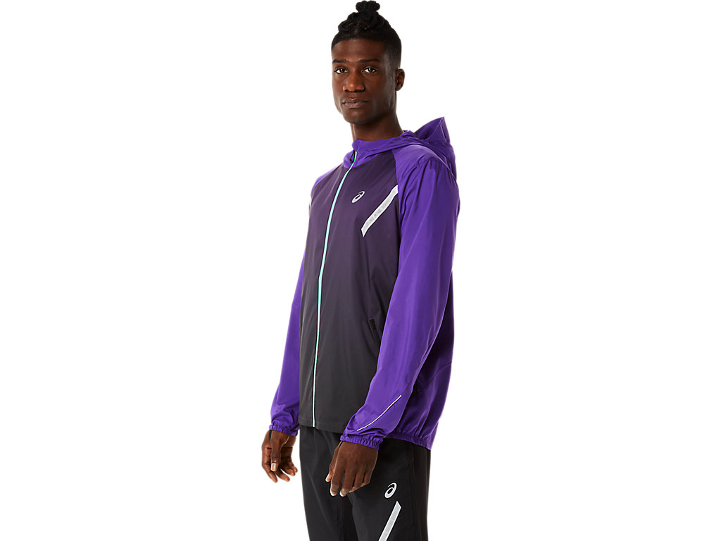 Men's Asics Lite-Show Jackets Purple / Black | 7065-GKZLH