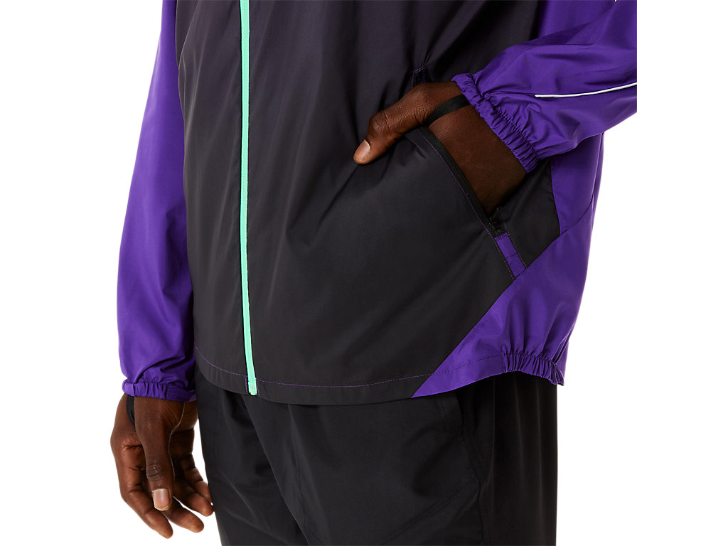 Men's Asics Lite-Show Jackets Purple / Black | 7065-GKZLH