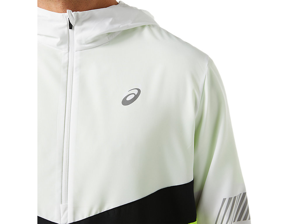 Men's Asics Lite-Show Jackets White / Green | 6130-XKNMF